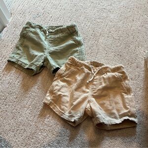 H&M Adjustable Waist Shorts - linen